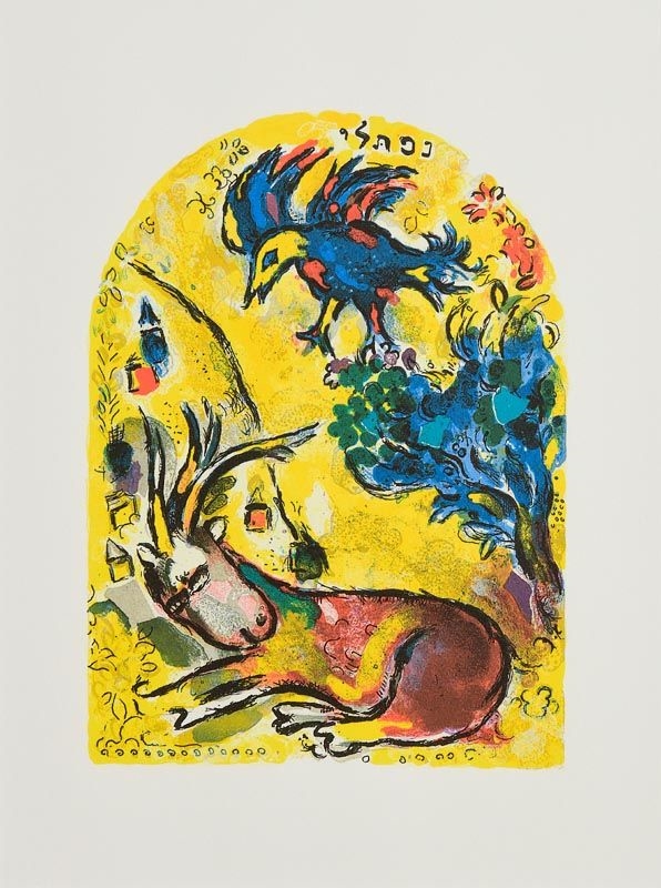 Marc Chagall Jerusalem Windows Tribe of Naphtali MutualArt