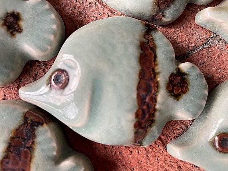 Jørgen Mogensen | A collection og stoneware reliefs in the shape of ...