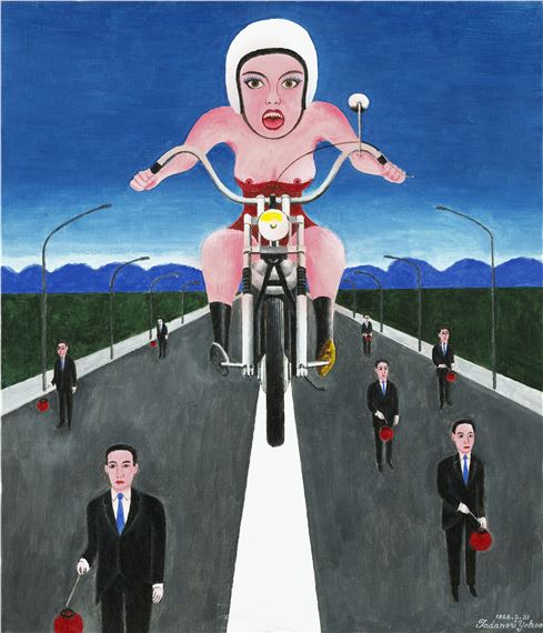Motorcycle by Tadanori Yokoo, '1966, Conceived in 1966 and painted in 2002