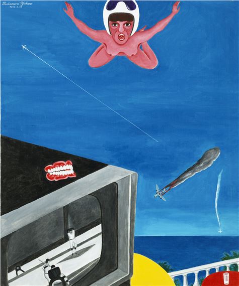 TV by Tadanori Yokoo, 1966, 2019, Conceived in 1966 and painted in 2002