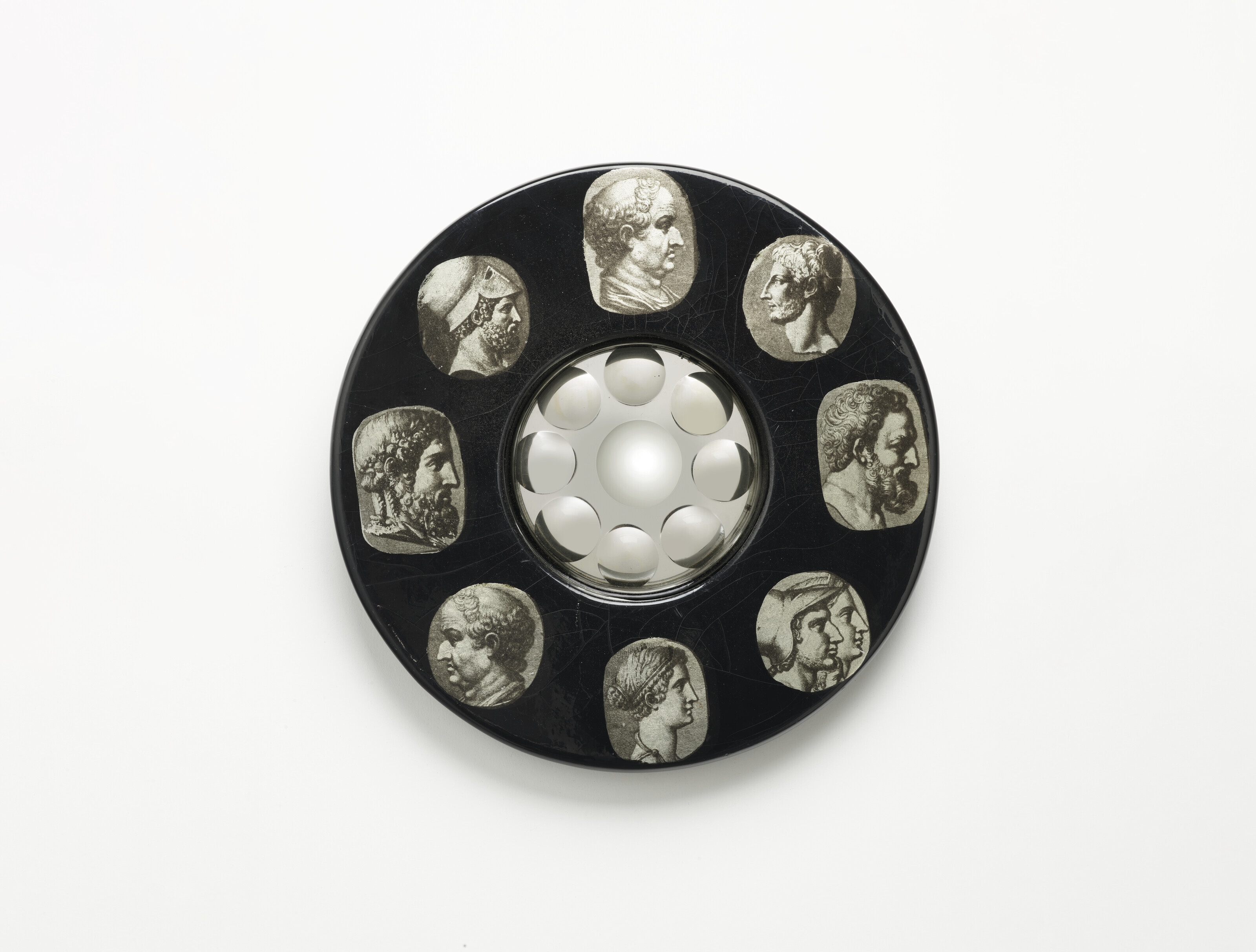 Plates, collection of twelve by Piero Fornasetti on artnet