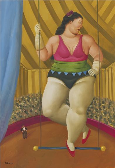 The Trapezist by Fernando Botero, Painted in 2007