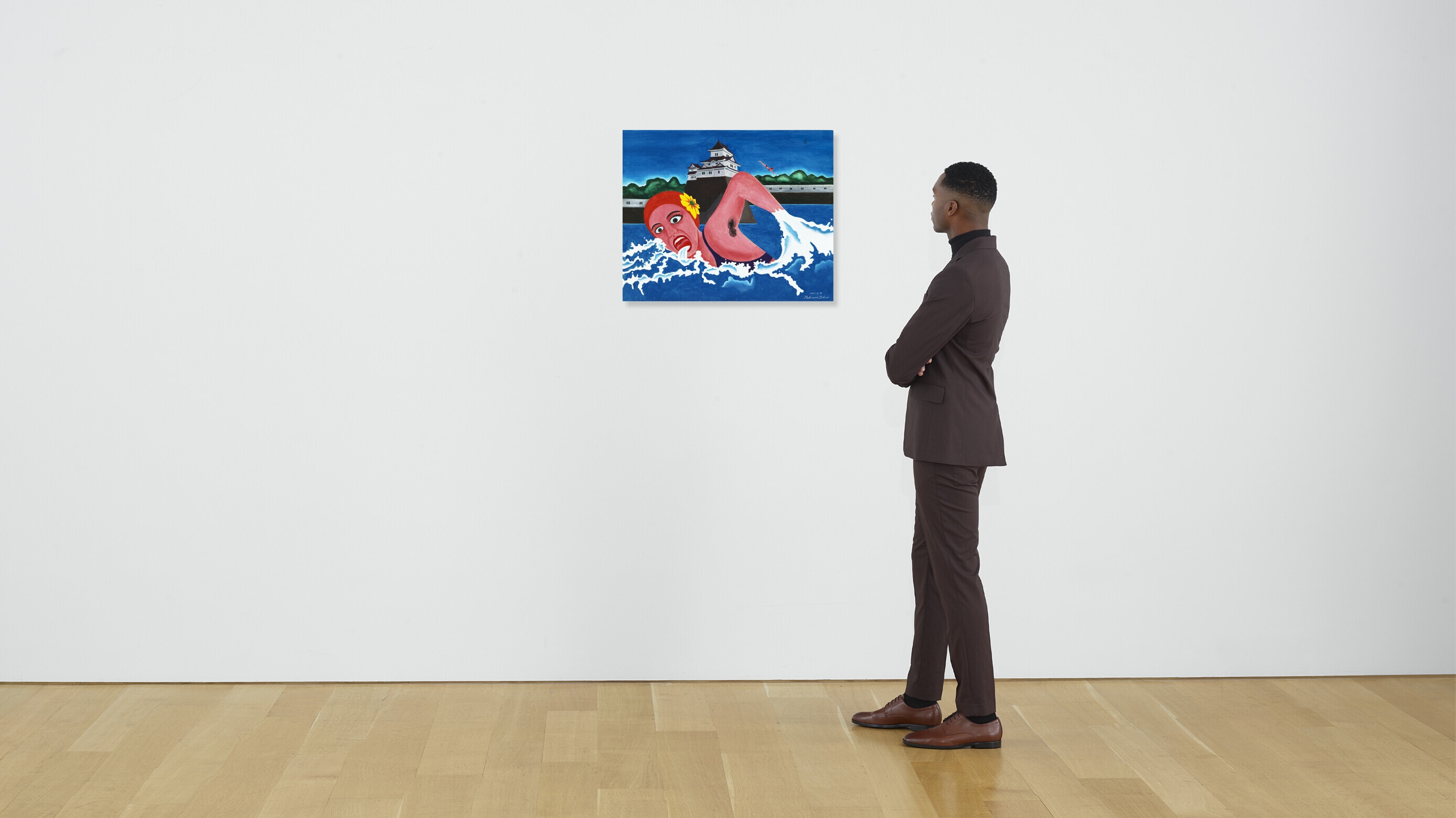 Artwork by Tadanori Yokoo, Moat Part II, Made of oil on canvas