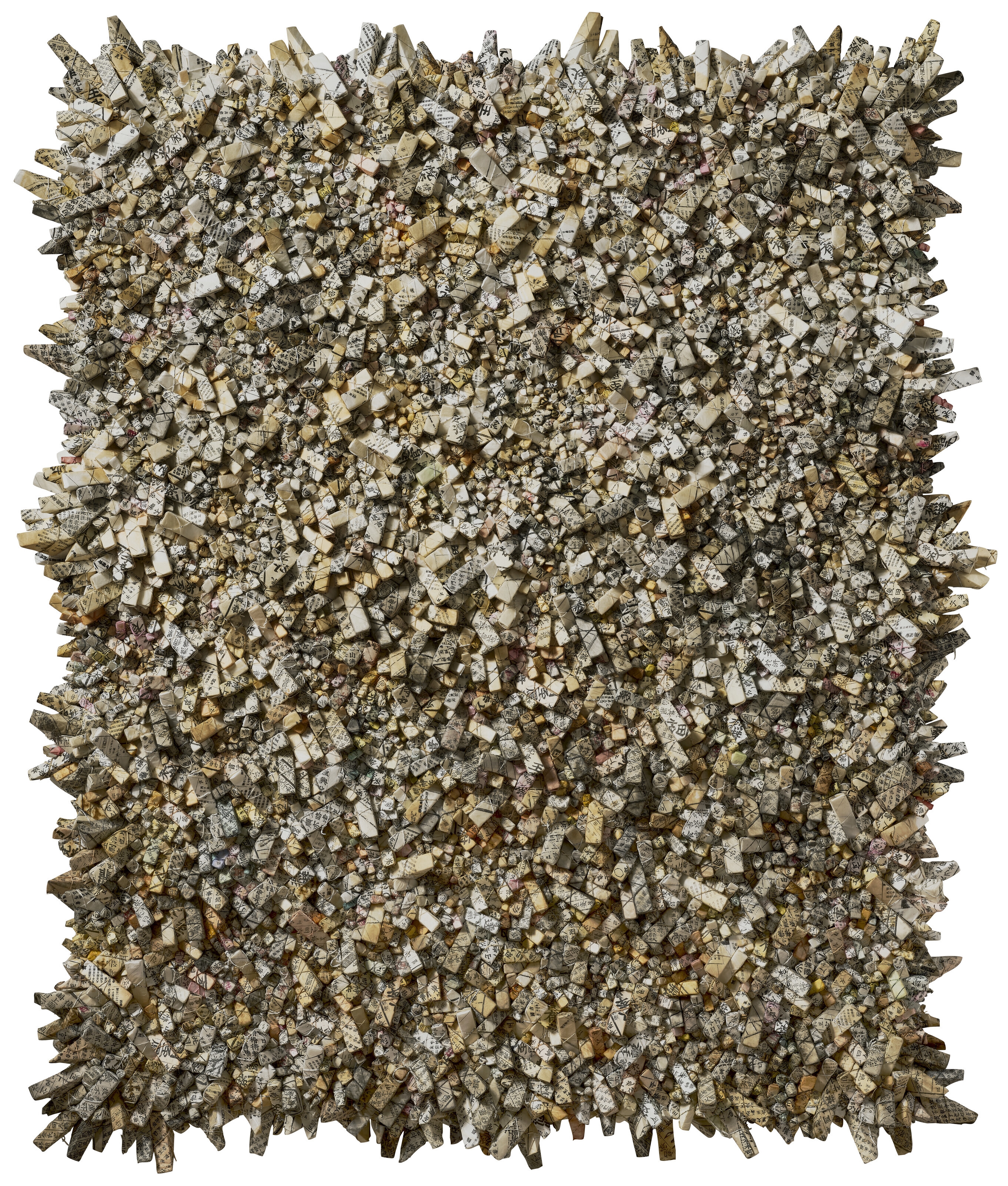 Artwork by Chun Kwang-Young, Aggregation 17-SE078, Made of MIXED MEDIA WITH KOREAN MULBERRY PAPER