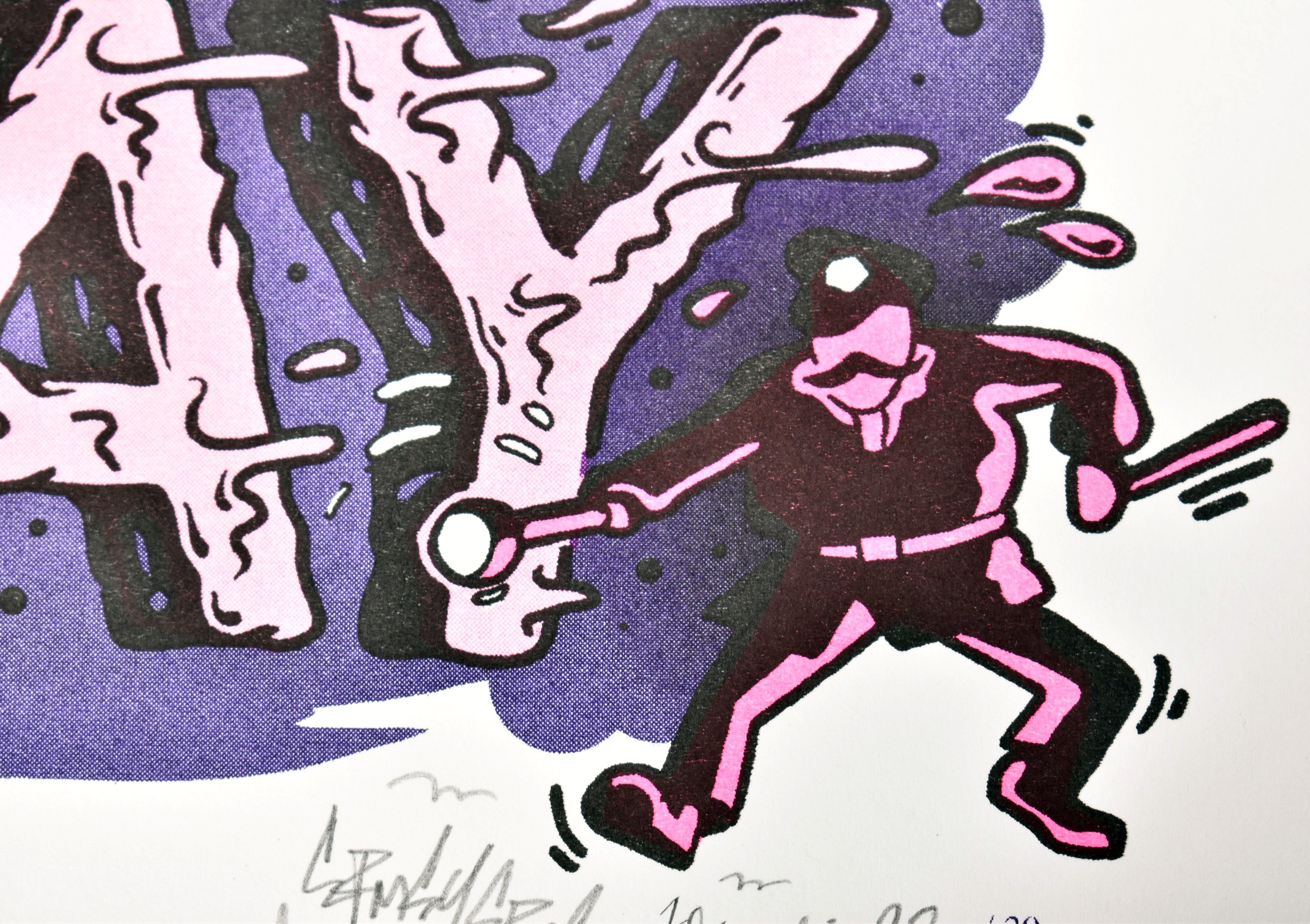 Artwork by Ermsy Erms, Spray and Pray, Made of Screen Print