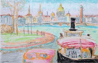 Blick von der Newa auf St. Petersburg - Alexander Sementsov