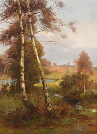 A WOODED LANDSCAPE by James Scott Kinnear, dated 1897