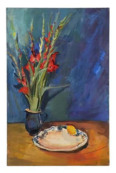 GLADIOLI WITH LEMONS by Sophie Knight
