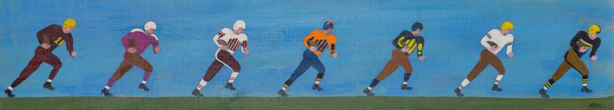 Artwork by Jack Keil, Grid Greats, Made of Acrylic on wood