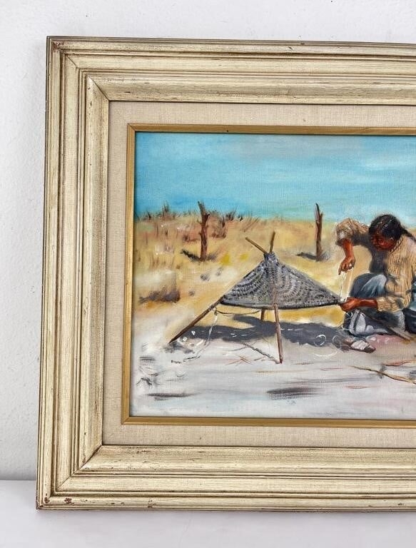 George McKee Cochran | George Cochran Cherokee Indian Painting | MutualArt