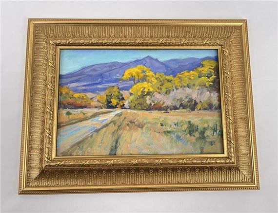 Taylor Lynde Oil on Board Ray Creek Montana by Taylor Lynde, 1995