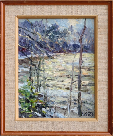 Edgar Vinters | Rudens saule upē 1983 (1983) | MutualArt