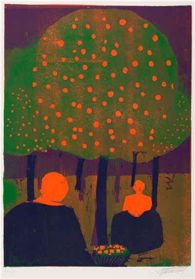 Sein Werk　Robert Hammerstiel Robert Hammerstiel | Zypriotischer Orangenhain | MutualArt