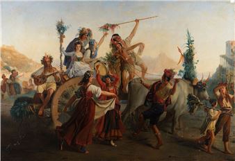 The return of the Festa della Madonna dell'Arco - Louis-Leopold Robert