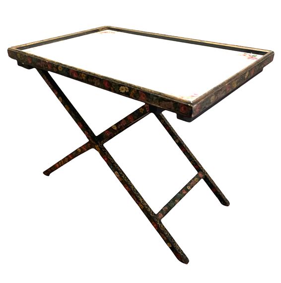 Peter Hunt | After PETER HUNT Folk Art Painted Garden Bar Table | MutualArt