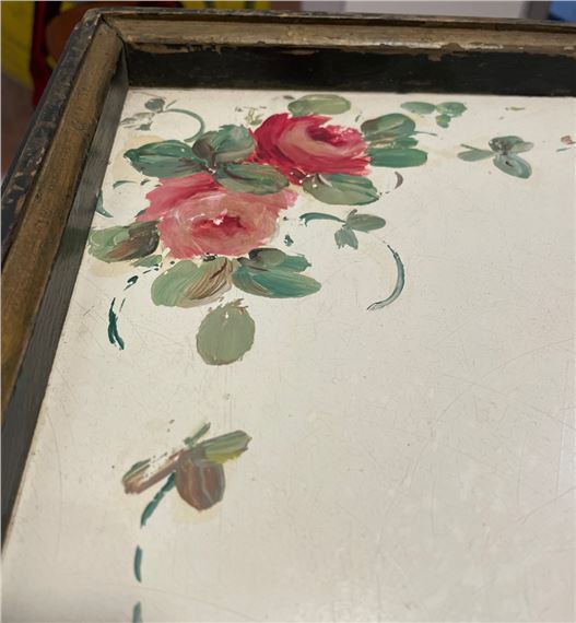 Peter Hunt | After PETER HUNT Folk Art Painted Garden Bar Table | MutualArt