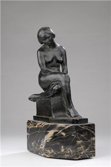 located Paris and dated "(19)25" on the base. 22 x 13 x 5 cm Dujam Penić is a Yugoslav sculptor - Dujam Penic