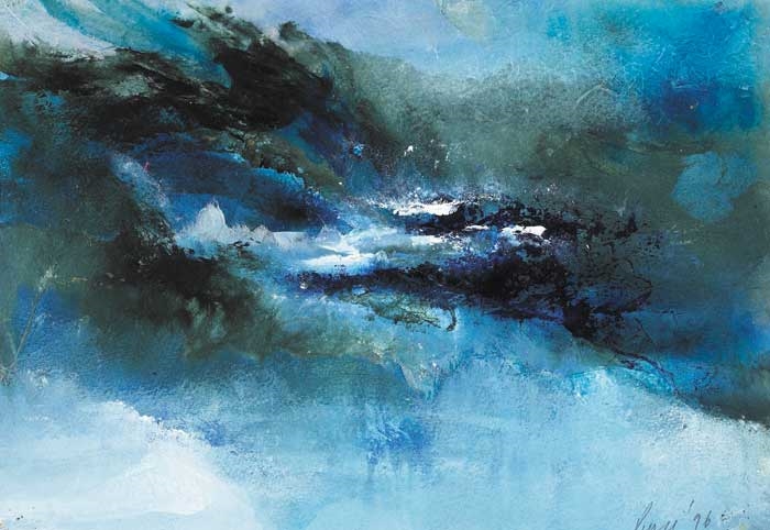 Artwork by Janet Pierce, LANDSCAPE II, 1996, Made of mixed media on paper