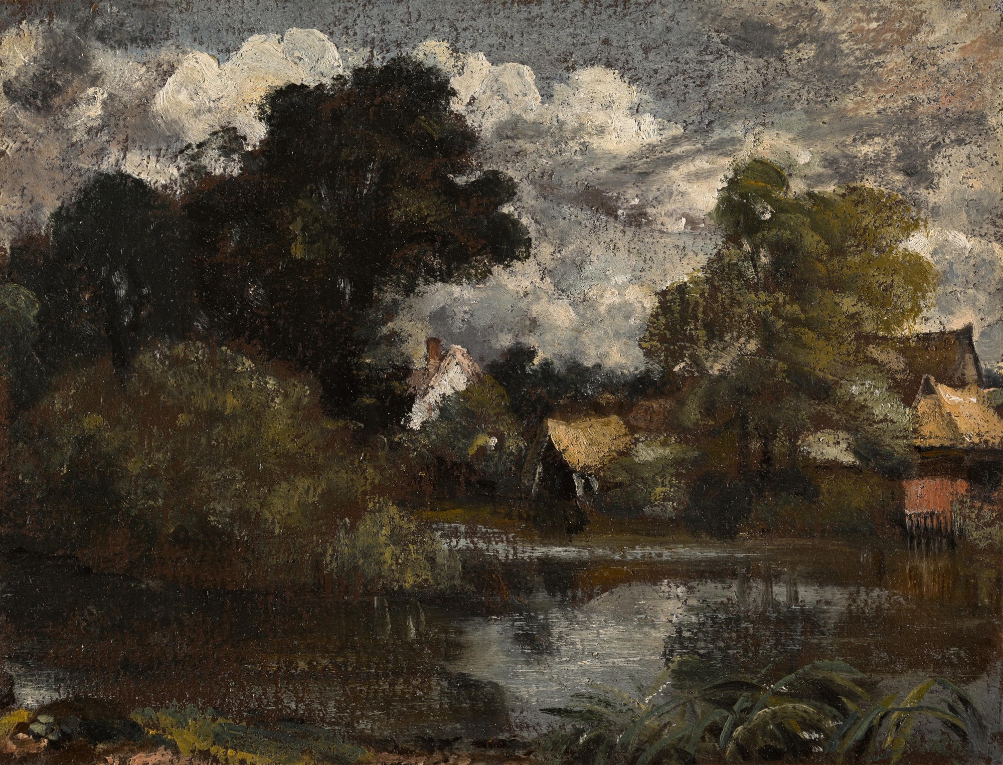 Artwork by John Constable, Study for the White Horse, Made of oil on board