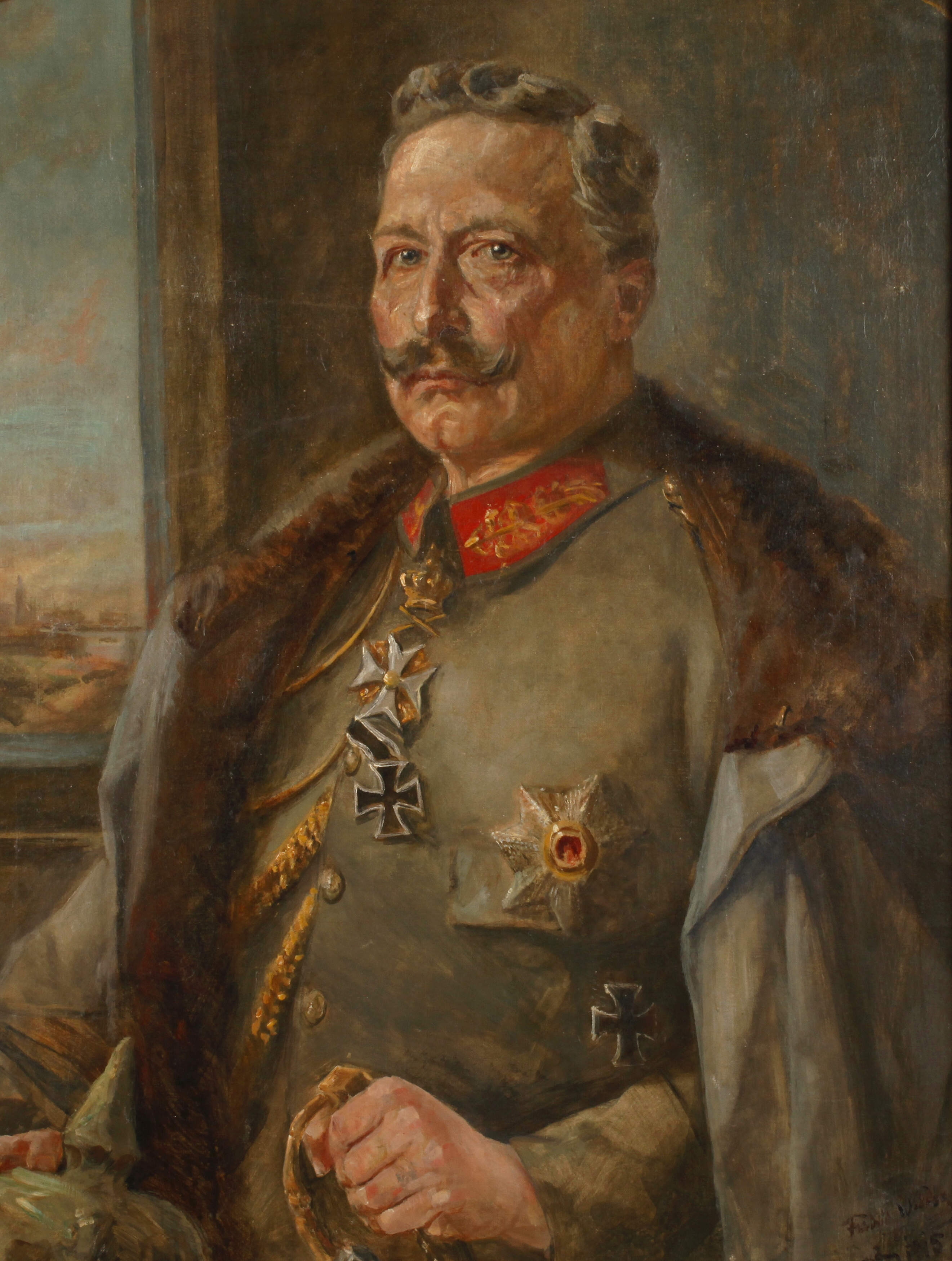 Artwork by Friedrich Weidig, Bildnis Kaiser Wilhelm II., Made of oil on canvas