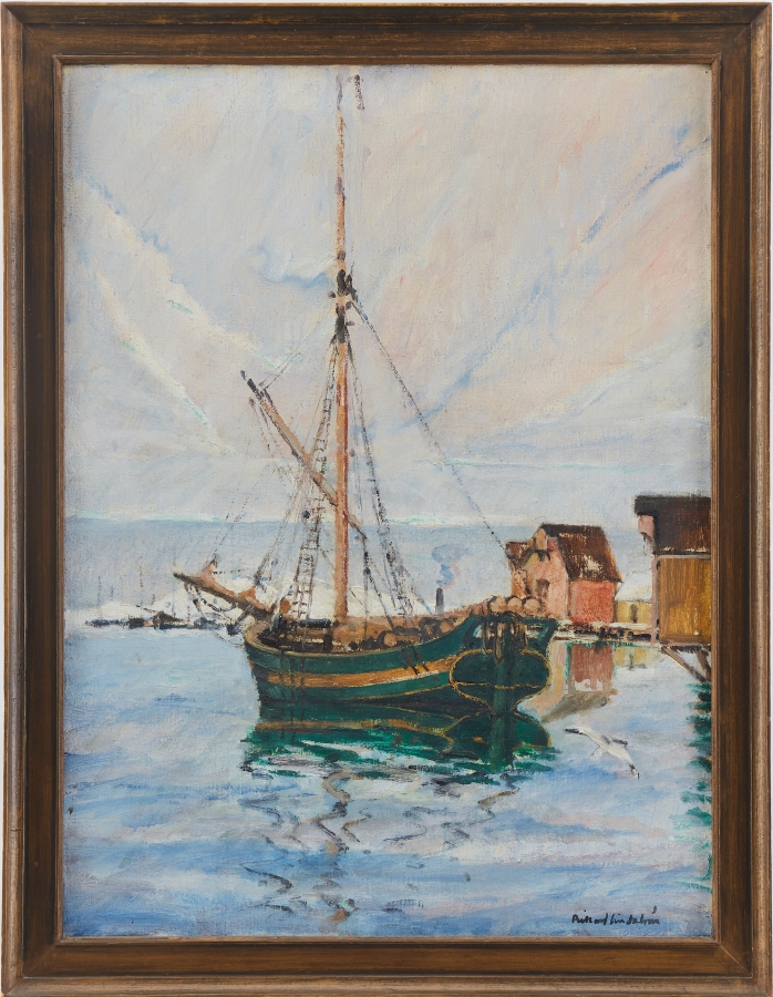 Rikard Lindström Sail Boats and Lighthouse MutualArt