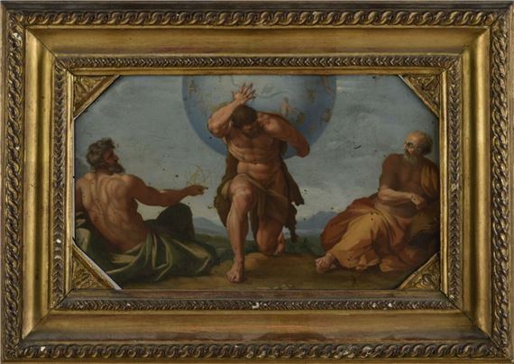 Annibale Carracci | HERCULES ATLAS carrying the celestial vault | MutualArt