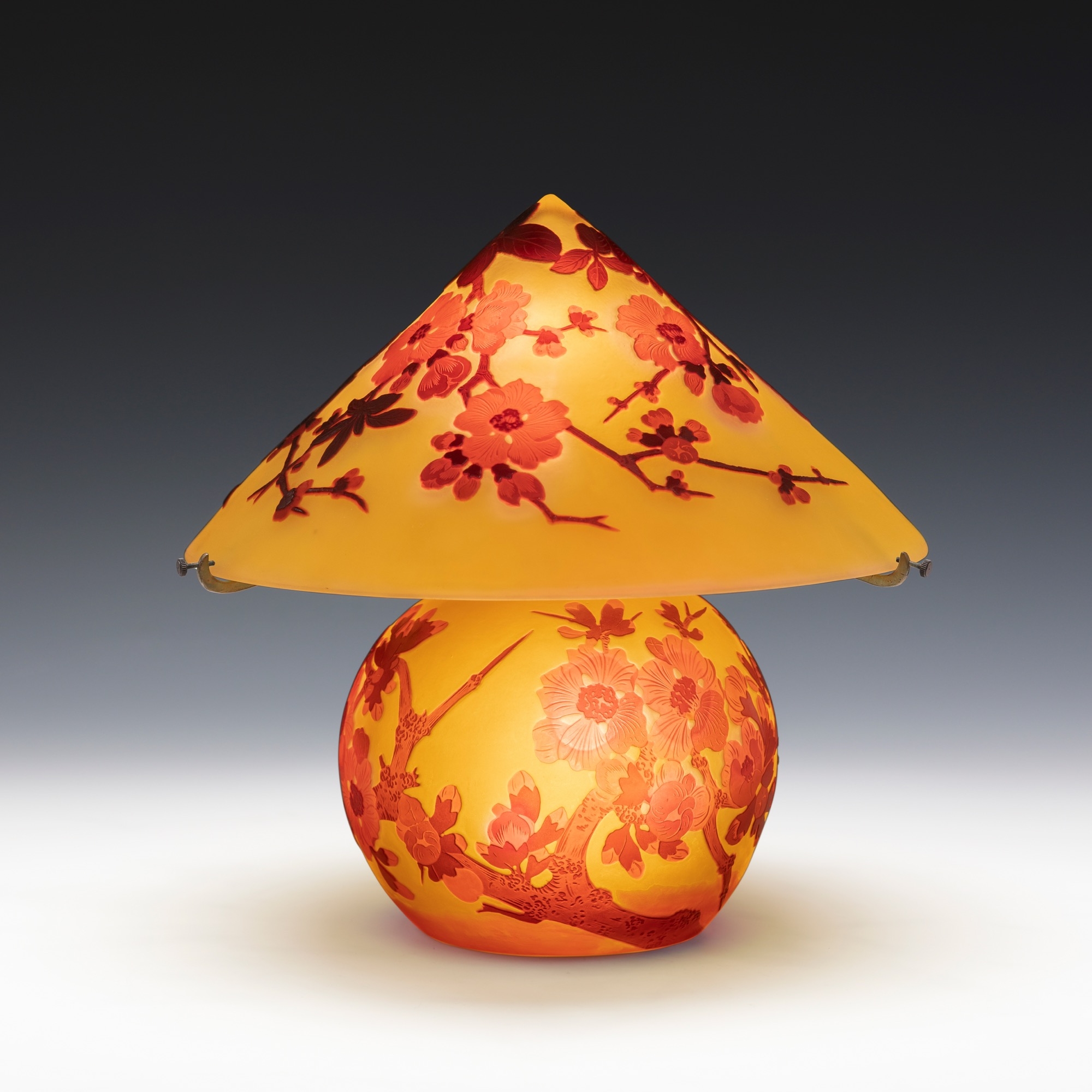 Emile Gallé PLUM TABLE LAMP MutualArt