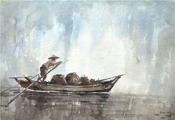 Crossing the River by Yong Mun Sen, 1944