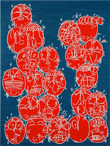 From Space With A Crazy Face III by Timothy Curtis, Painted in 2019