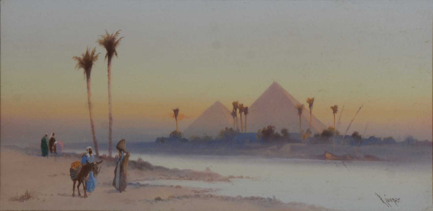 R Cooper | Pyramids and the Nile | MutualArt