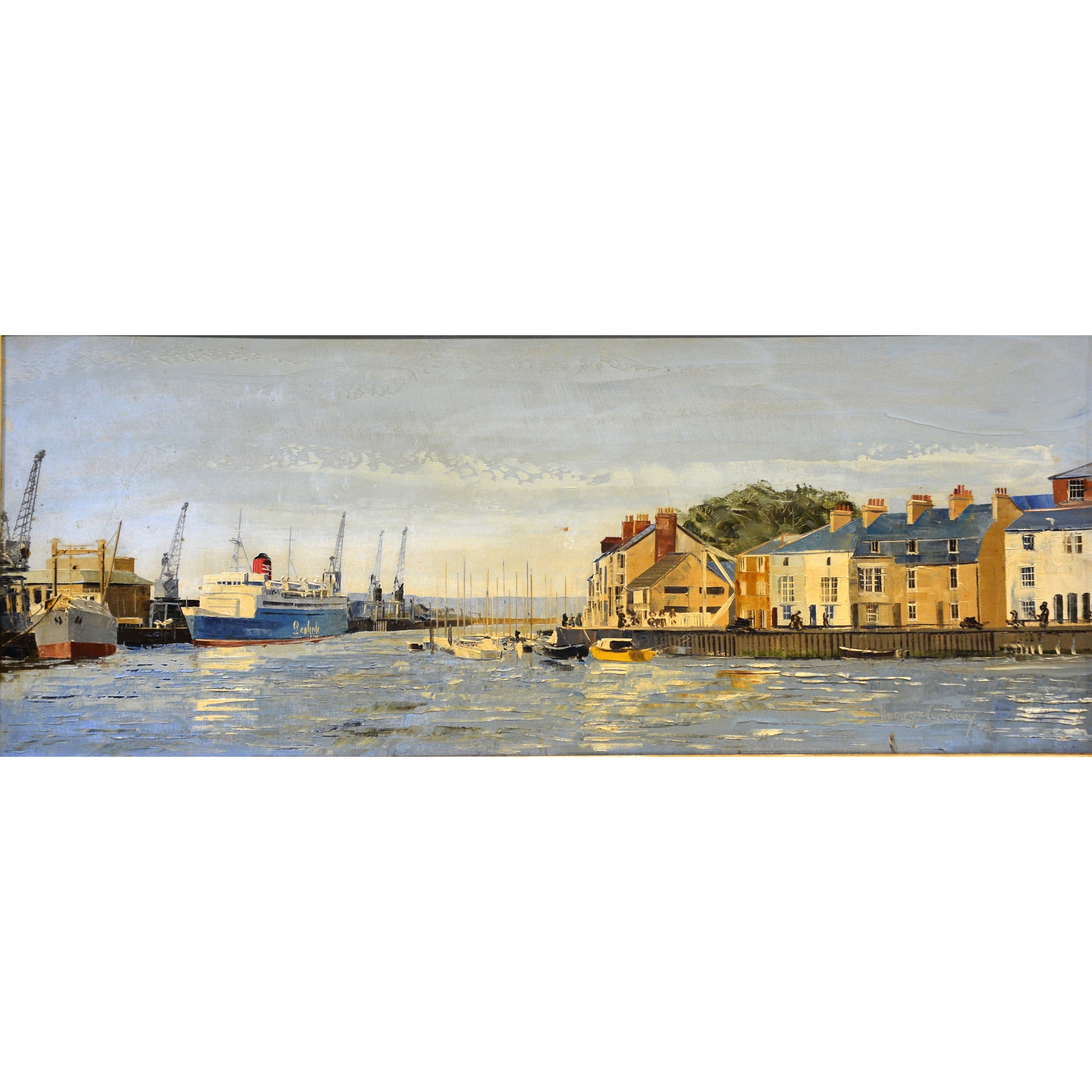 Harley Crossley Harley Crossley, Weymouth Harbour with Sealink Ferry