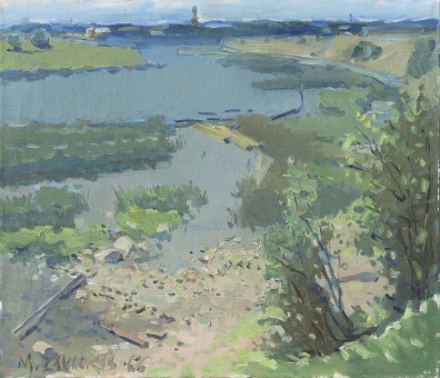 Artwork by Matīss Zavickis, Venta 1966, Made of oil on canvas