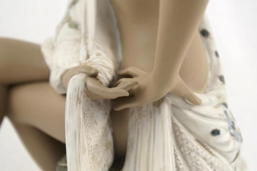 Artwork by Eva María Cuerva, 'NUDE WITH SHAWL' by Eva Maria Cuerva, Made of Porcelain