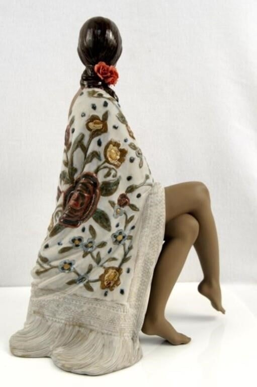 Artwork by Eva María Cuerva, 'NUDE WITH SHAWL' by Eva Maria Cuerva, Made of Porcelain