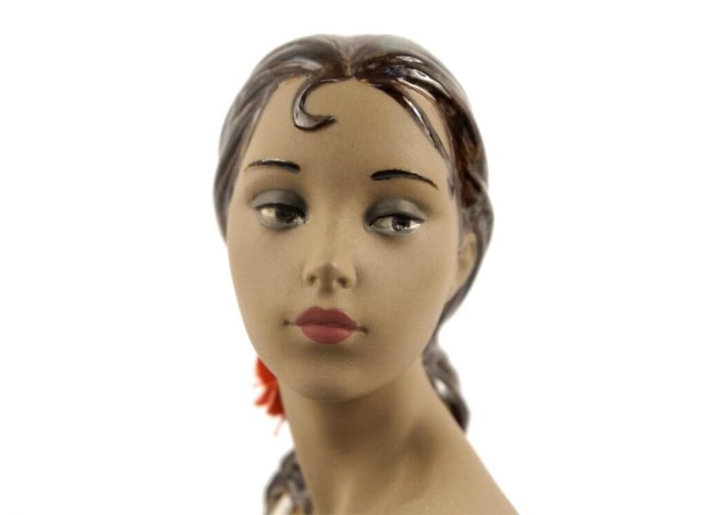 Artwork by Eva María Cuerva, 'NUDE WITH SHAWL' by Eva Maria Cuerva, Made of Porcelain