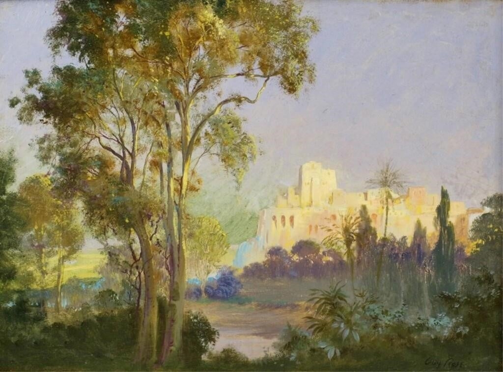 Guy Rose | Guy Rose Landscape O/B 13 x 16 | MutualArt