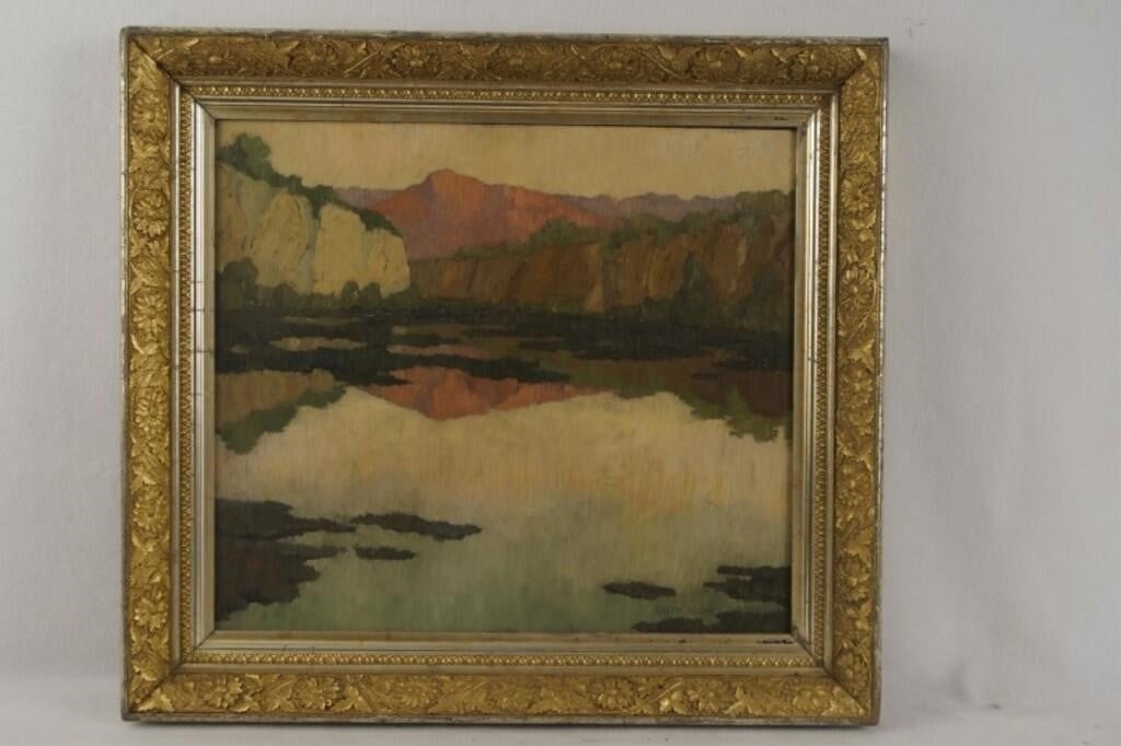 Ralph Holmes | Ralph Holmes oil on board landscape | MutualArt