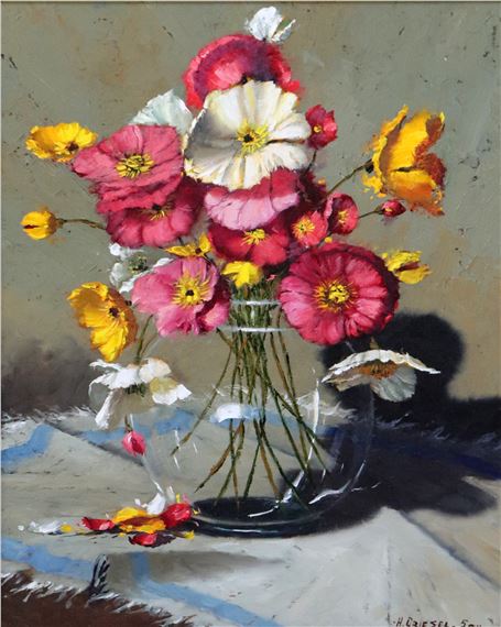 STILL LIFE WITH POPPIES IN A VASE