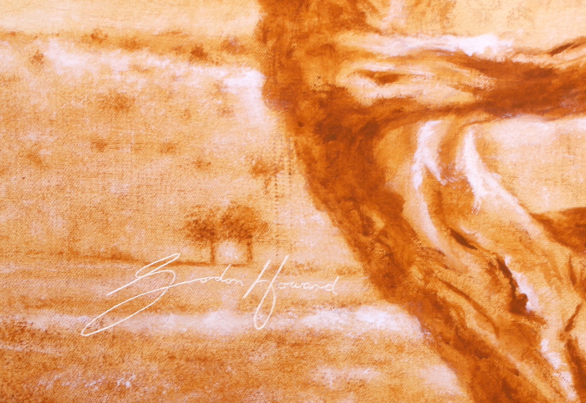 Artwork by Gordon Howard, BATELEUR, Made of acrylic on canvas