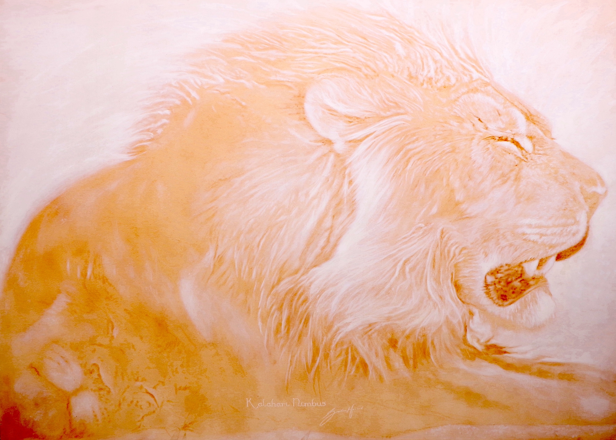 Artwork by Gordon Howard, KALAHARI NIMBUS, Made of acrylic on canvas