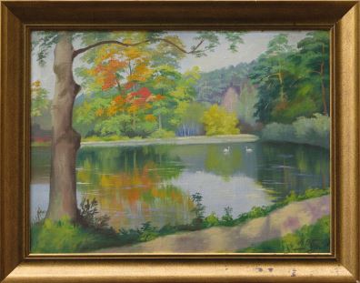 Ezers rudenī 1935 by Hugo Karlis Grotuss, 1935