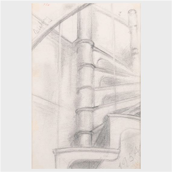 Edwin Walter‏ Dickinson | Staircase (1954) | MutualArt