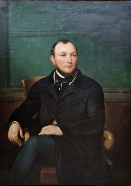 Auguste Hyacinthe Debay | Portrait of a man of quality in a black frock ...