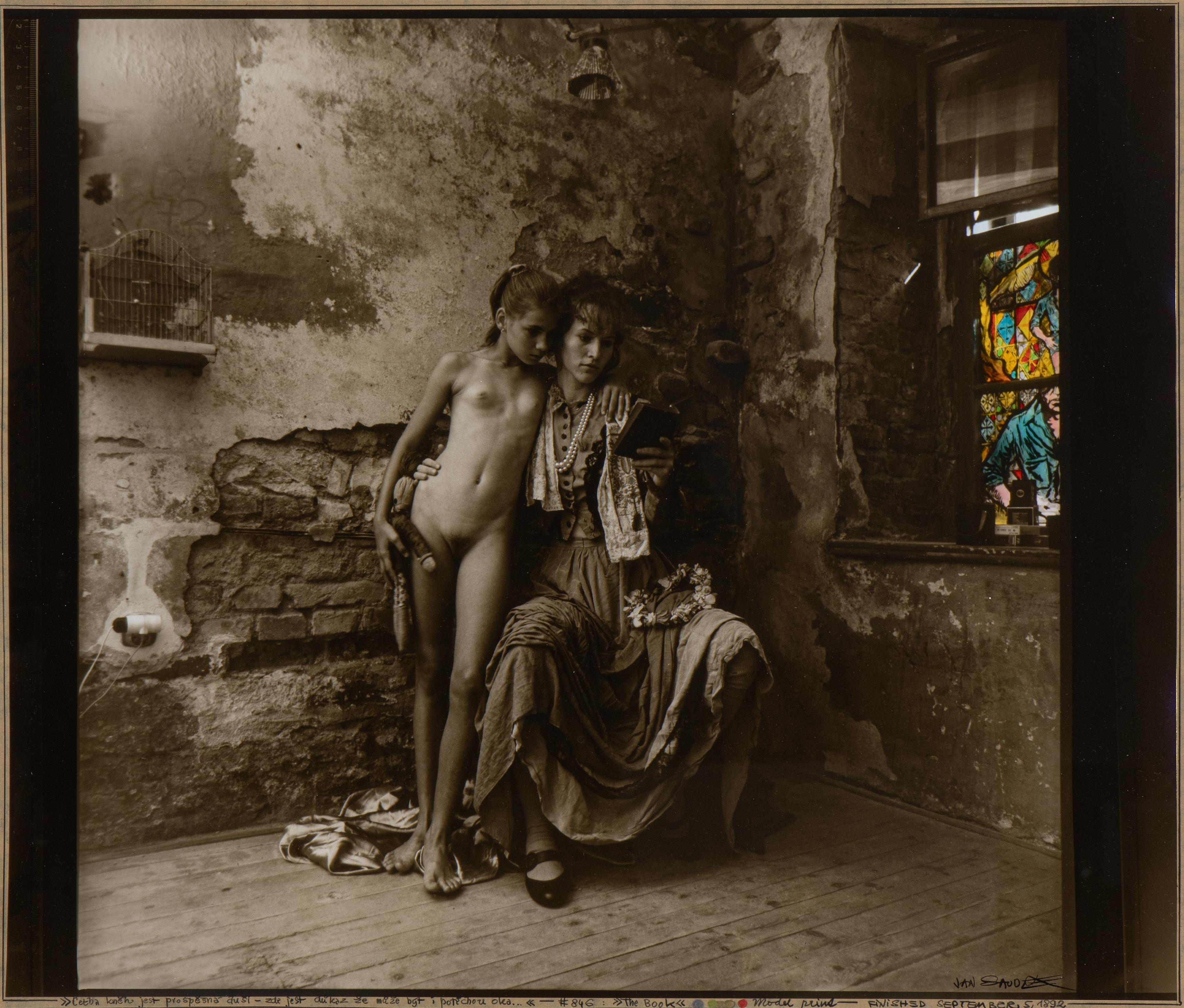 Artwork by Jan Saudek, The Book, Made of hand-coloured vintage gelatin silv...