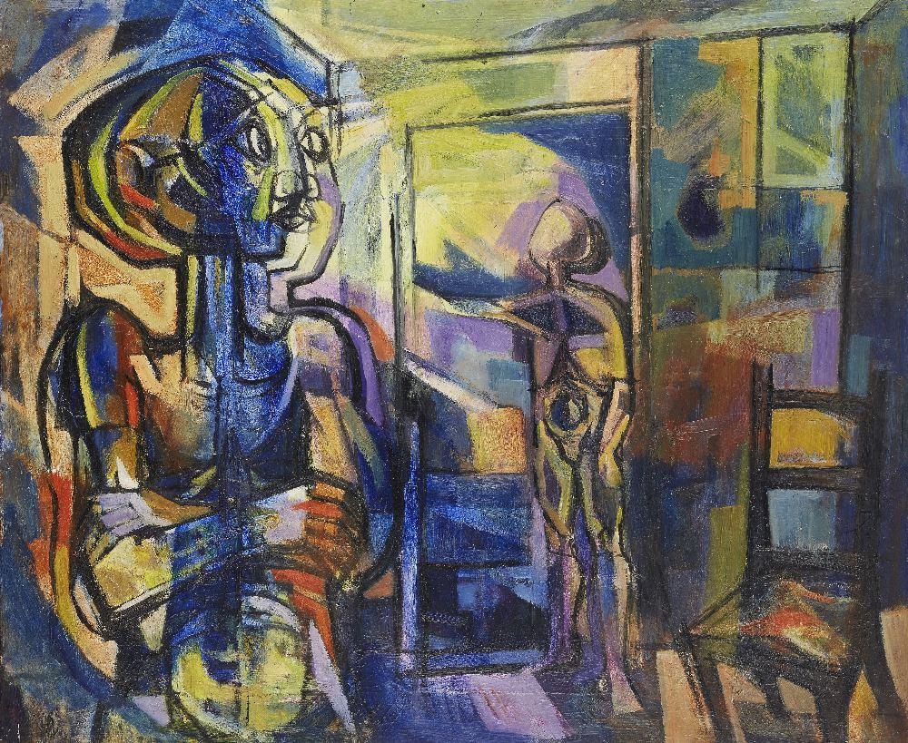Douglas Frederick Pittuck | Figures in a Room | MutualArt