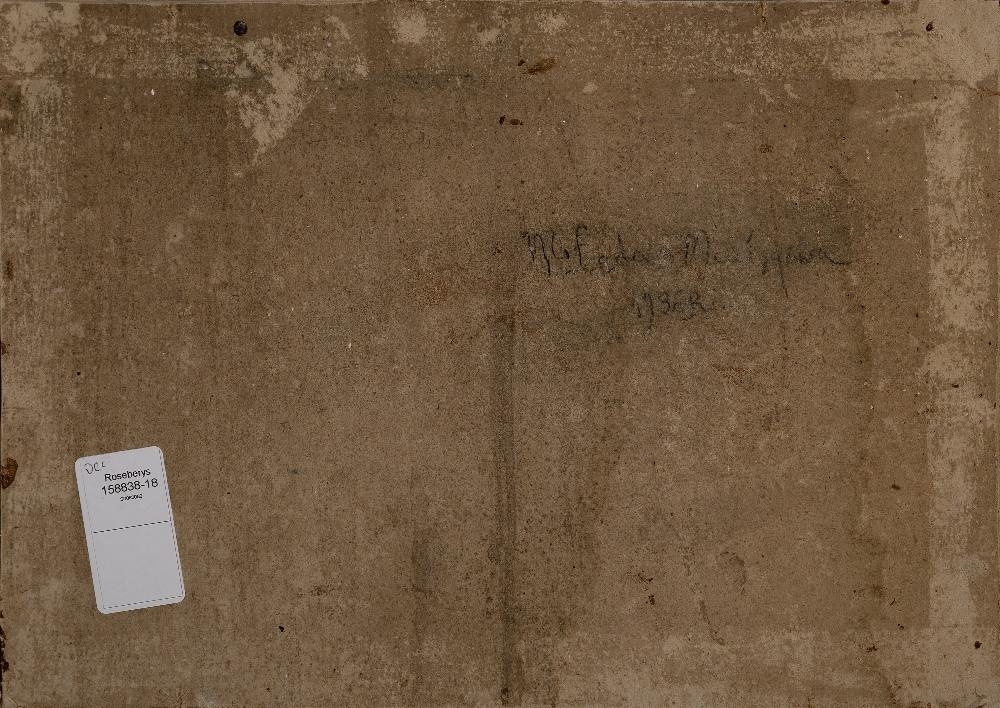 Artwork by Małgorzata Łada Maciągowa, Figure in an interior, Made of oil on canvas