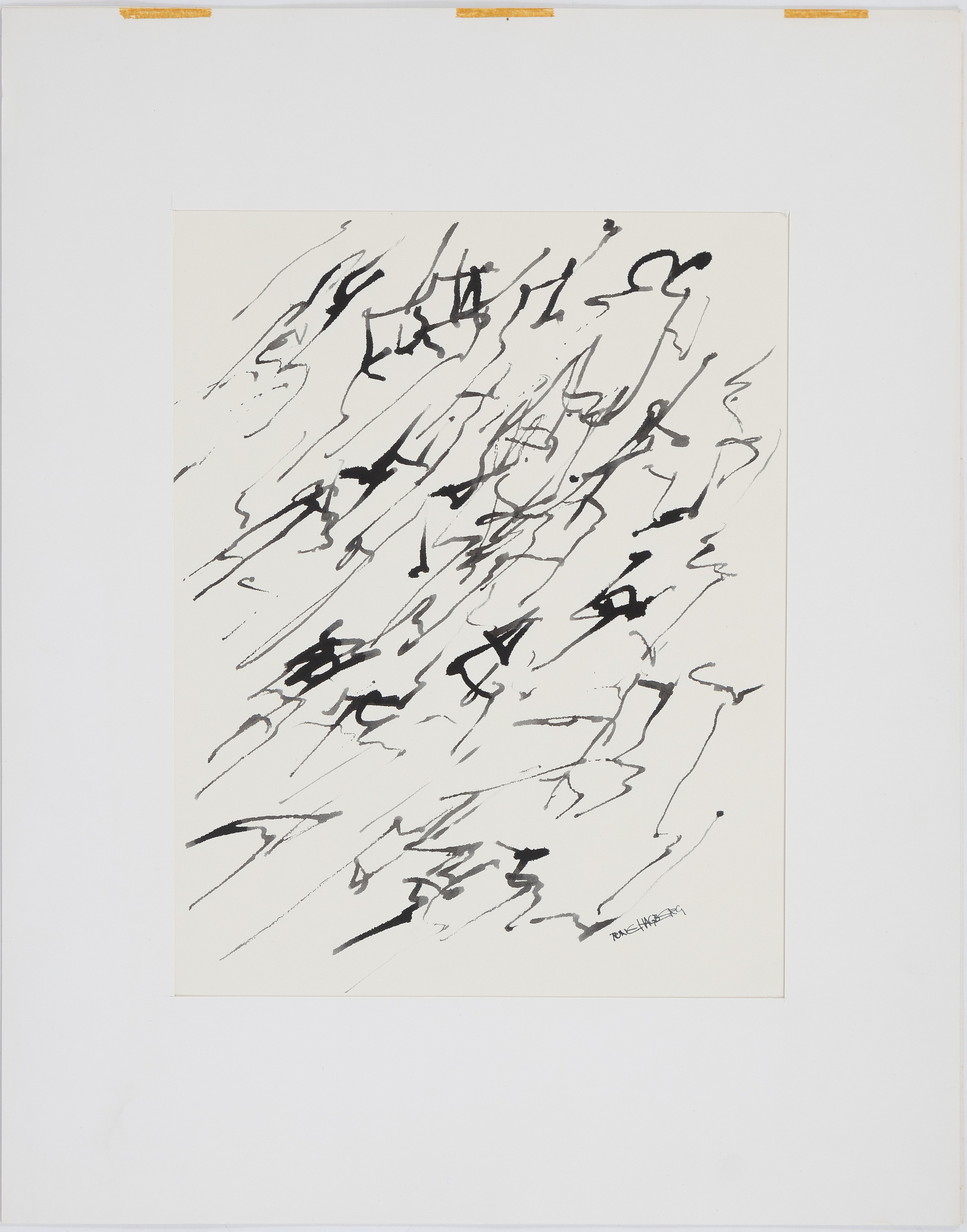 Artwork by Rune Hagberg, Rune Hagberg, ink on paper, signed., Made of ink on paper