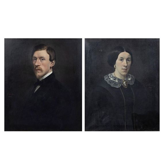 Tarief Minnaar Ondraaglijk Jules Van Loo | heren- en damesportret (1861) | MutualArt