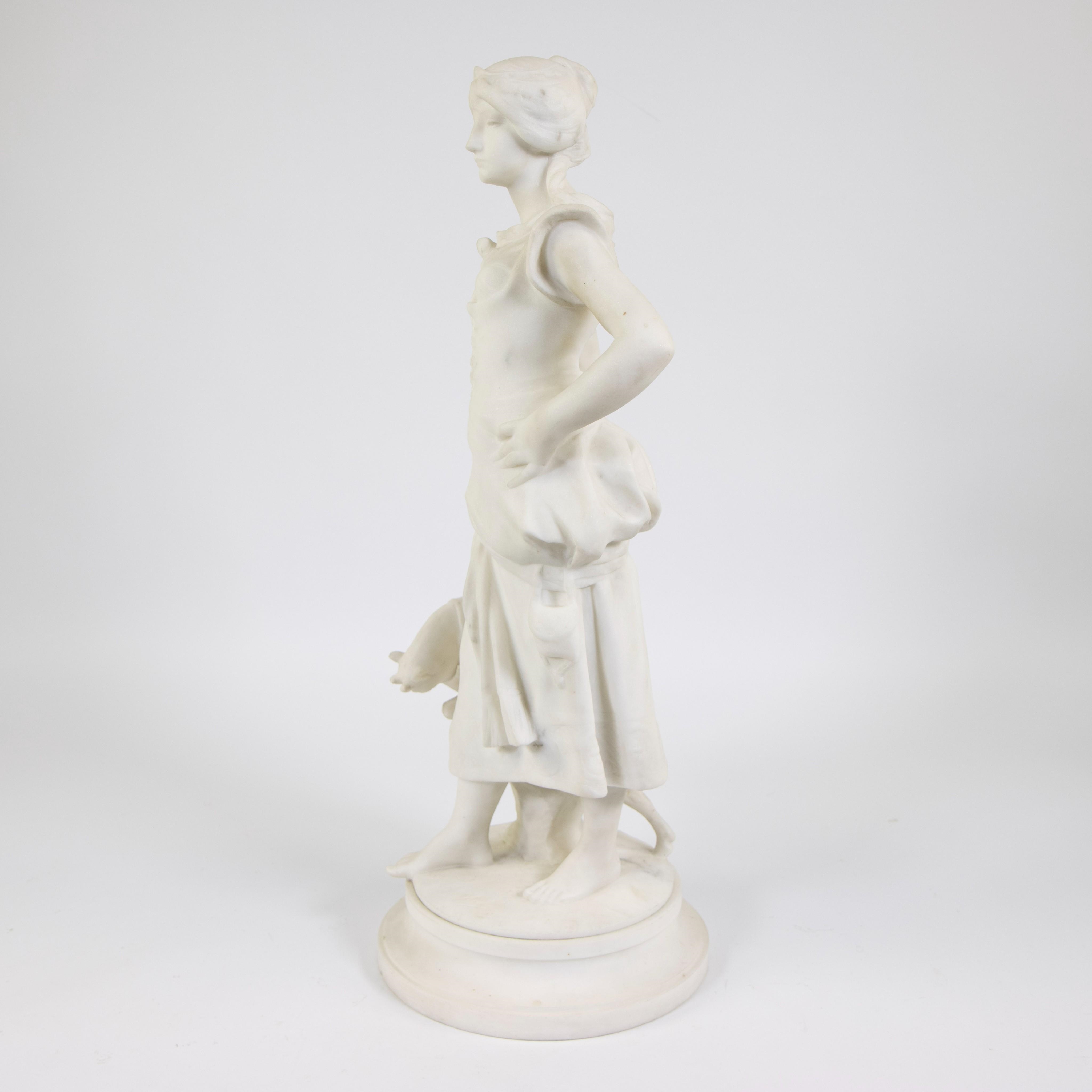 Alexis ANDRÉ | Marmeren een meisje met geit (1858) |