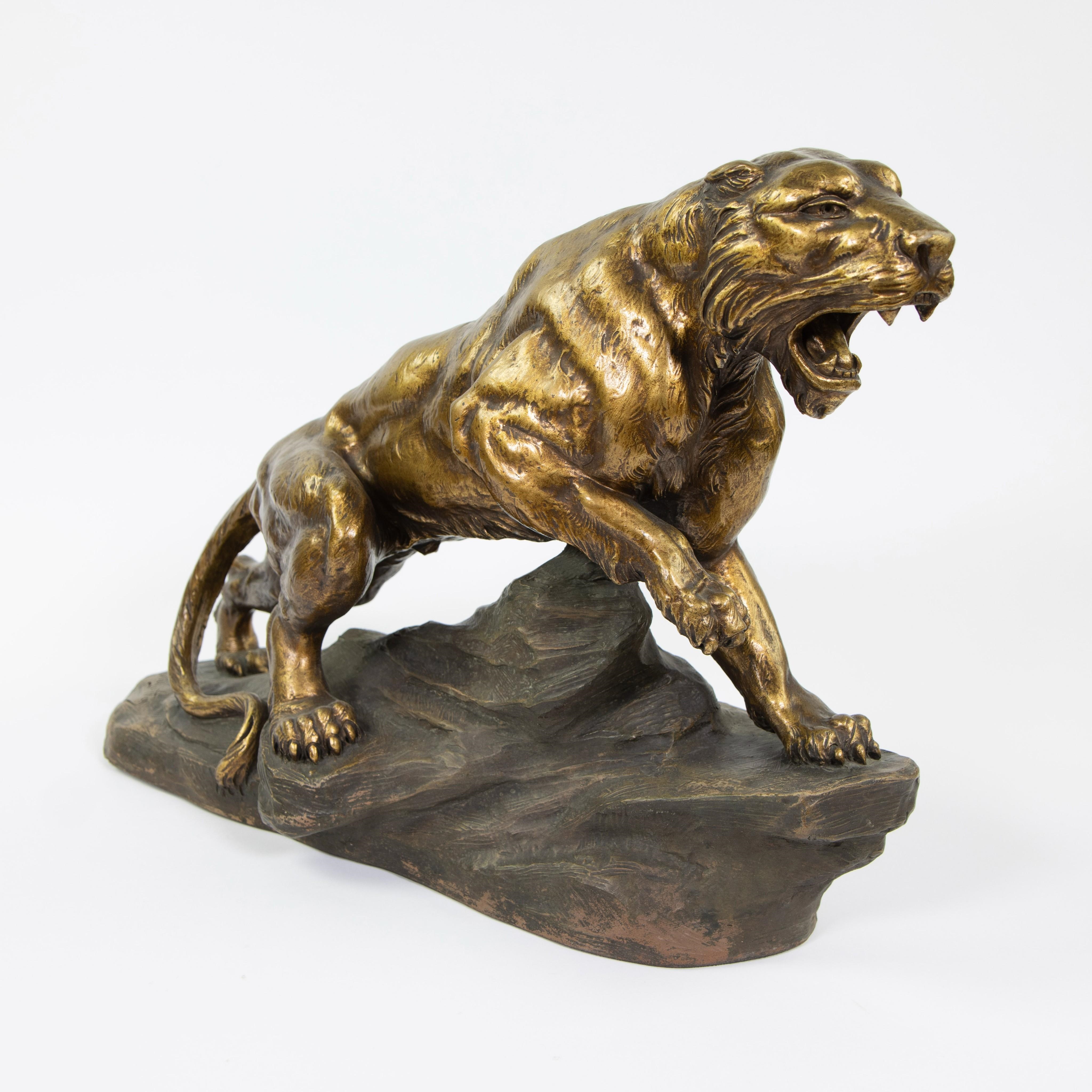 Armand Fagotto | Armand FAGOTTO, verguld gepatineerde terracotta van ...